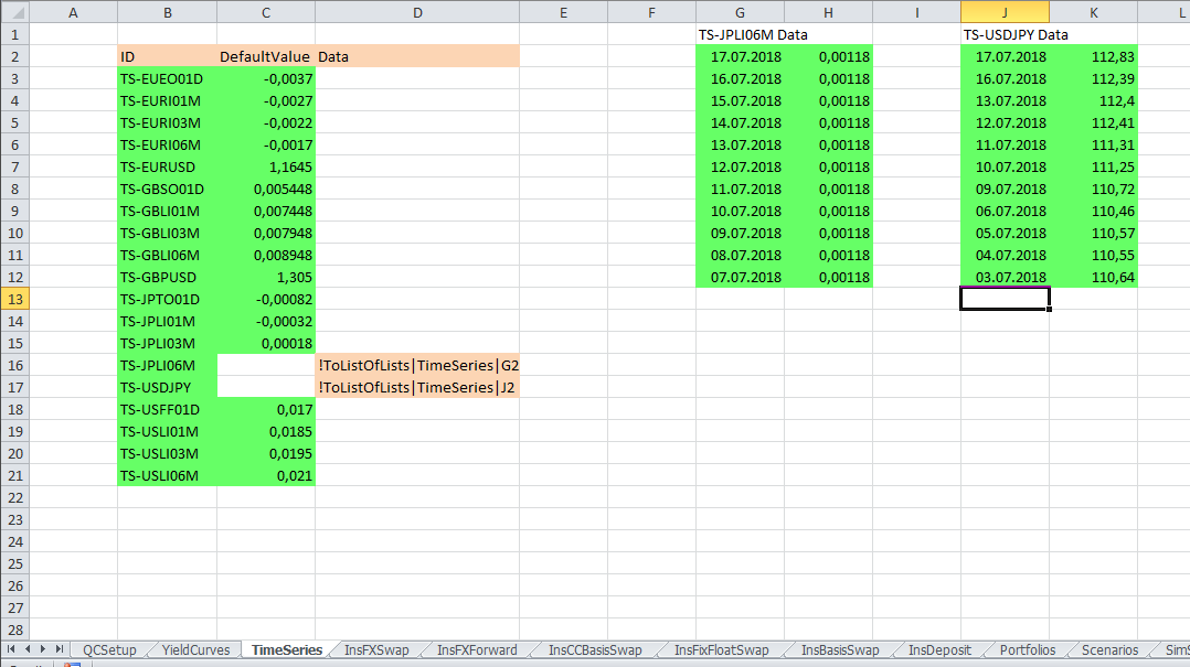 Upload Tool TimeSeries